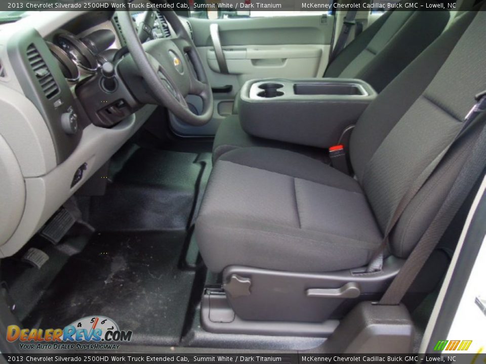 2013 Chevrolet Silverado 2500HD Work Truck Extended Cab Summit White / Dark Titanium Photo #8