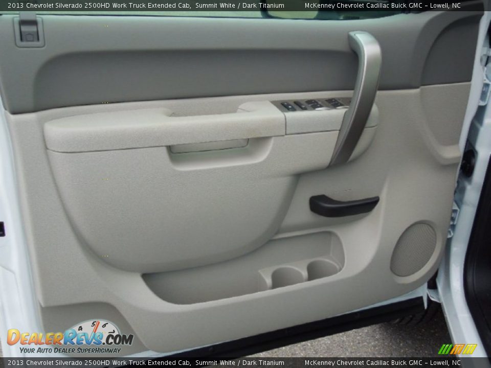 2013 Chevrolet Silverado 2500HD Work Truck Extended Cab Summit White / Dark Titanium Photo #10