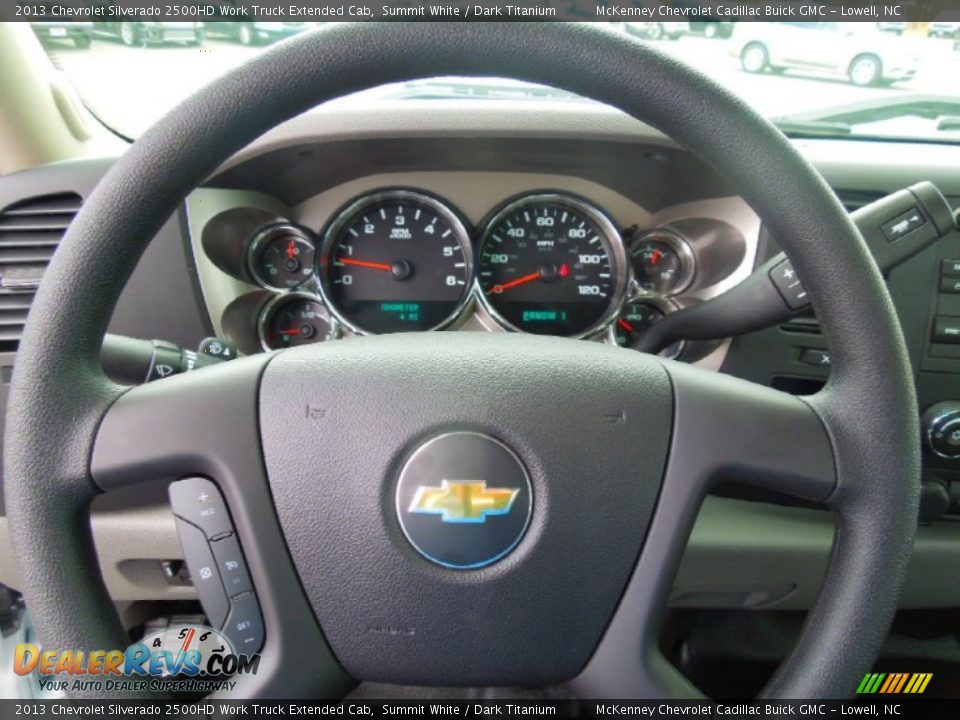 2013 Chevrolet Silverado 2500HD Work Truck Extended Cab Summit White / Dark Titanium Photo #13