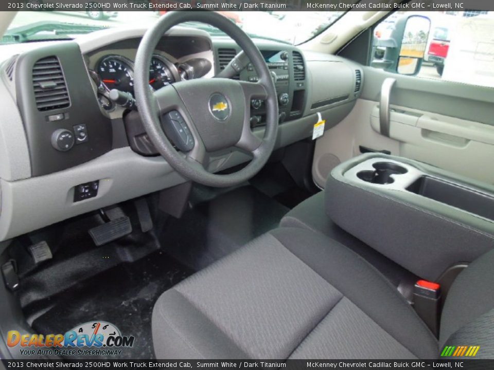 2013 Chevrolet Silverado 2500HD Work Truck Extended Cab Summit White / Dark Titanium Photo #22