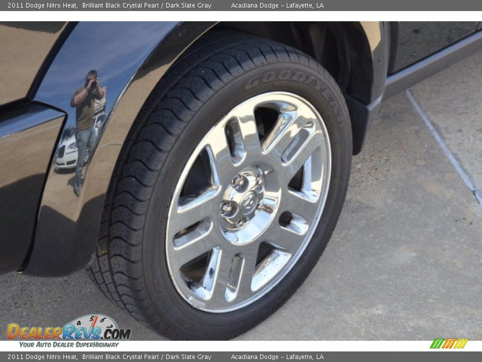 2011 Dodge Nitro Heat Brilliant Black Crystal Pearl / Dark Slate Gray Photo #6