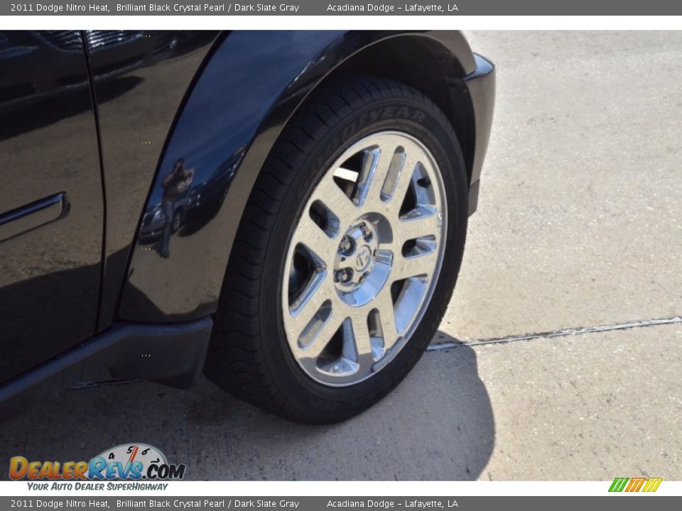2011 Dodge Nitro Heat Brilliant Black Crystal Pearl / Dark Slate Gray Photo #7