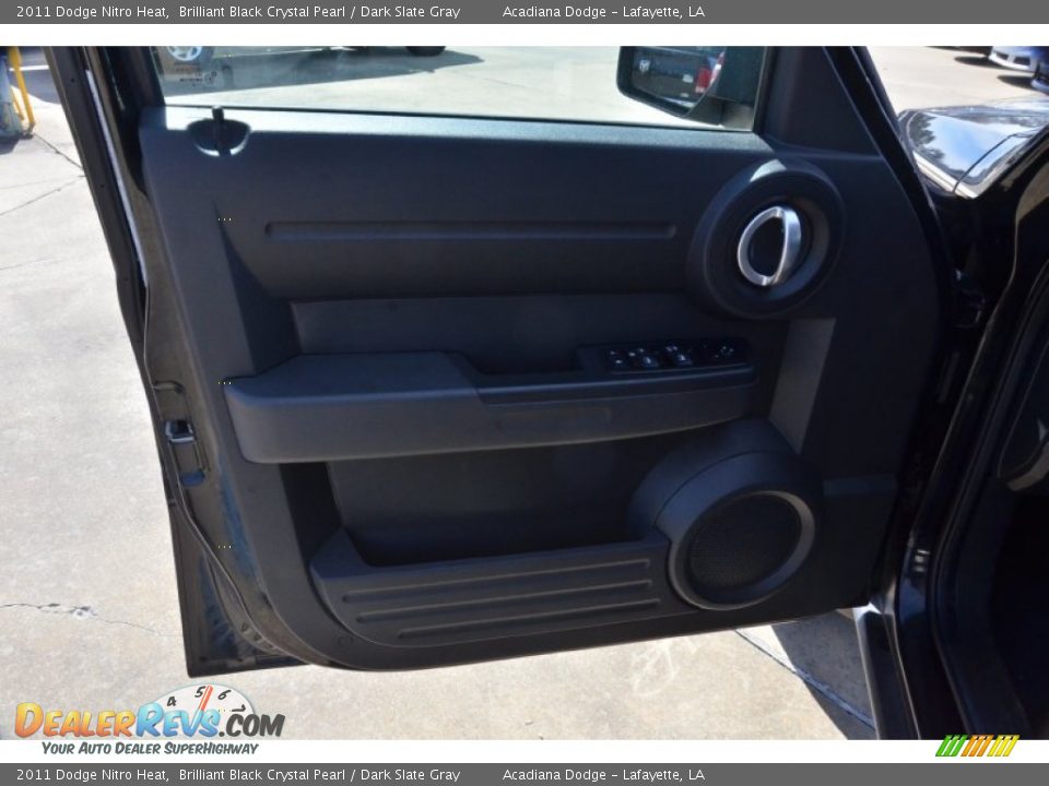 2011 Dodge Nitro Heat Brilliant Black Crystal Pearl / Dark Slate Gray Photo #13