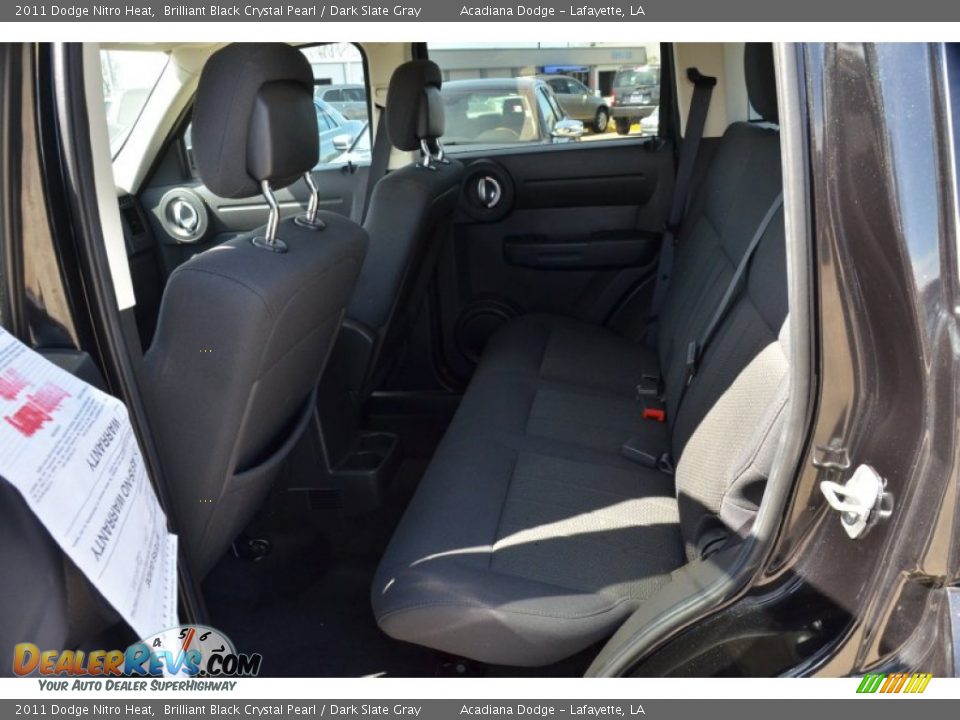 2011 Dodge Nitro Heat Brilliant Black Crystal Pearl / Dark Slate Gray Photo #15