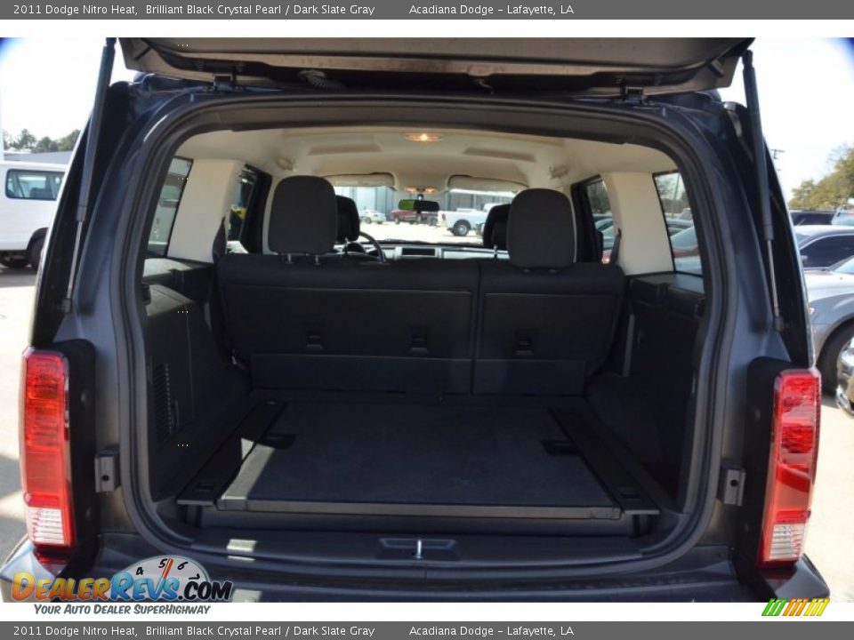 2011 Dodge Nitro Heat Brilliant Black Crystal Pearl / Dark Slate Gray Photo #16