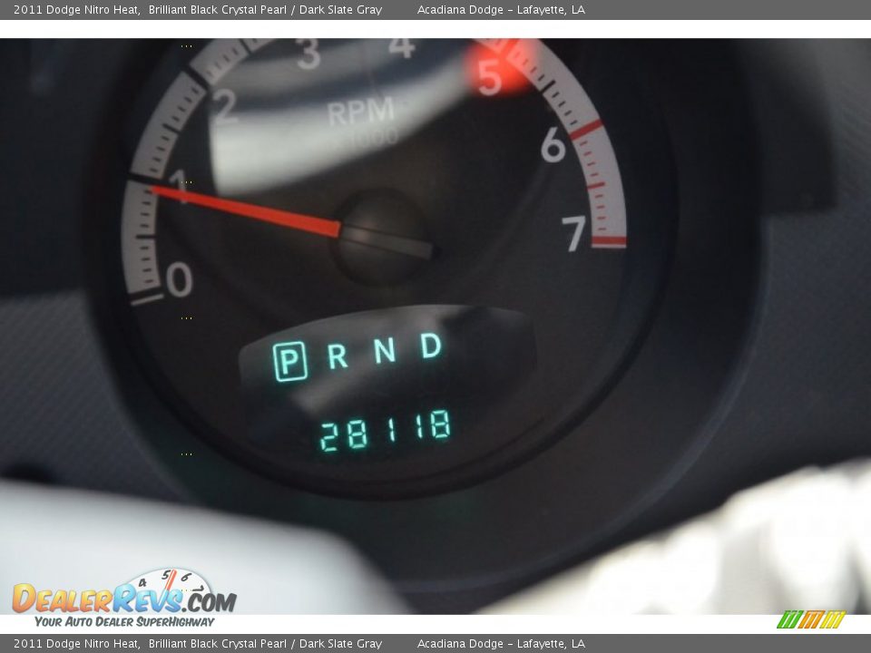 2011 Dodge Nitro Heat Brilliant Black Crystal Pearl / Dark Slate Gray Photo #19