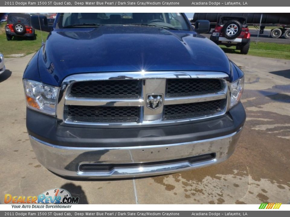 2011 Dodge Ram 1500 ST Quad Cab Deep Water Blue Pearl / Dark Slate Gray/Medium Graystone Photo #10