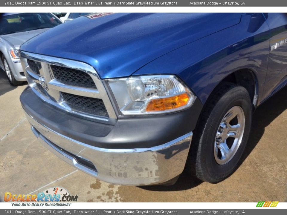 2011 Dodge Ram 1500 ST Quad Cab Deep Water Blue Pearl / Dark Slate Gray/Medium Graystone Photo #11