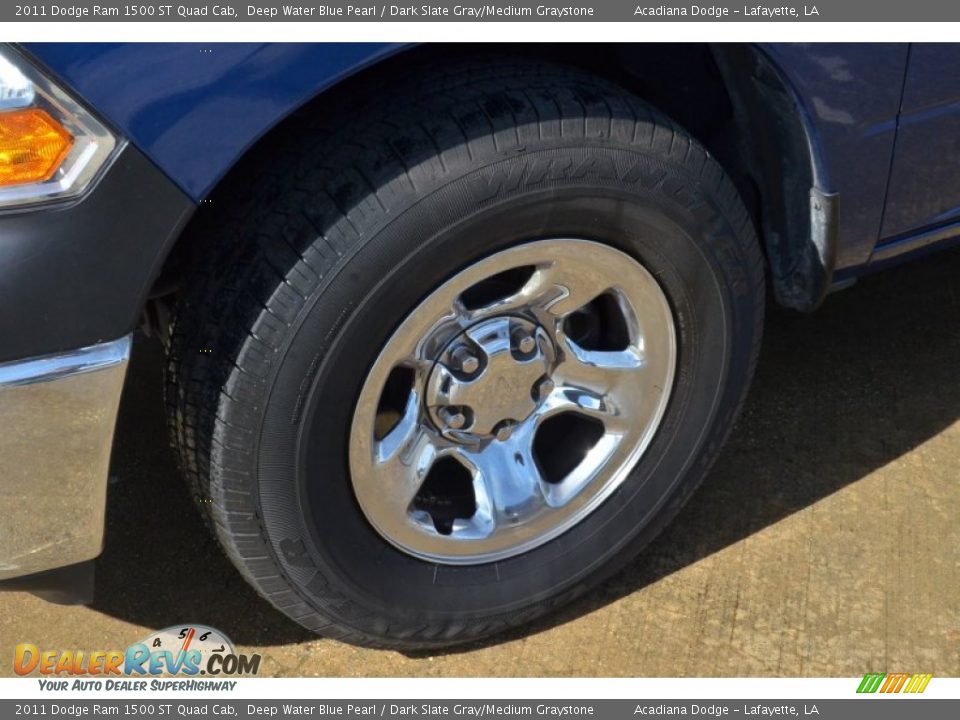 2011 Dodge Ram 1500 ST Quad Cab Deep Water Blue Pearl / Dark Slate Gray/Medium Graystone Photo #12