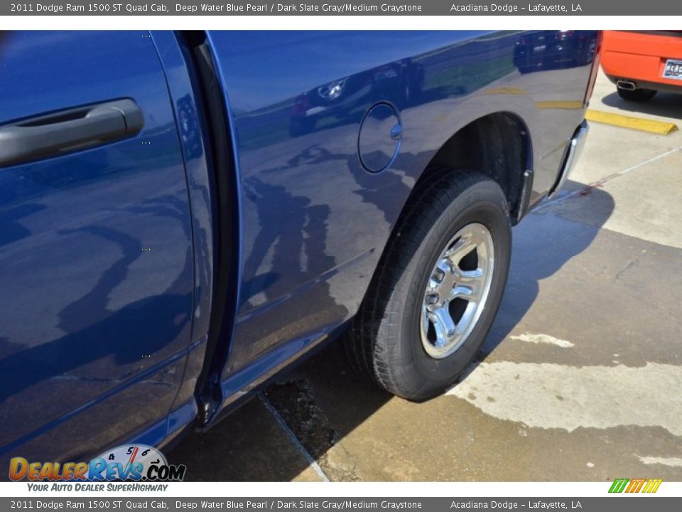 2011 Dodge Ram 1500 ST Quad Cab Deep Water Blue Pearl / Dark Slate Gray/Medium Graystone Photo #13