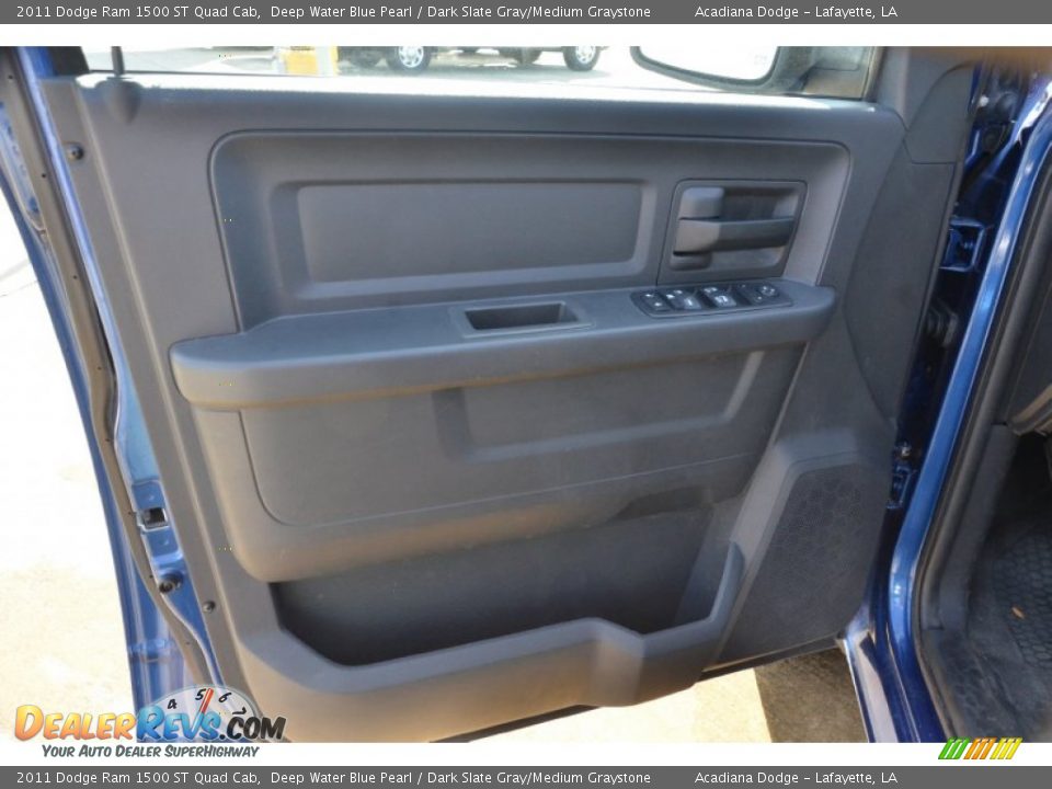 2011 Dodge Ram 1500 ST Quad Cab Deep Water Blue Pearl / Dark Slate Gray/Medium Graystone Photo #14