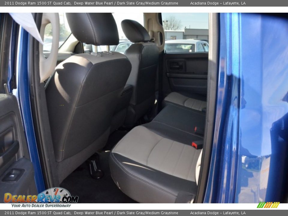 2011 Dodge Ram 1500 ST Quad Cab Deep Water Blue Pearl / Dark Slate Gray/Medium Graystone Photo #16