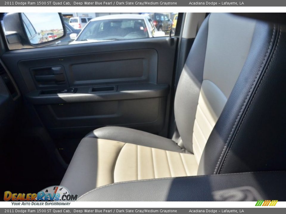 2011 Dodge Ram 1500 ST Quad Cab Deep Water Blue Pearl / Dark Slate Gray/Medium Graystone Photo #20