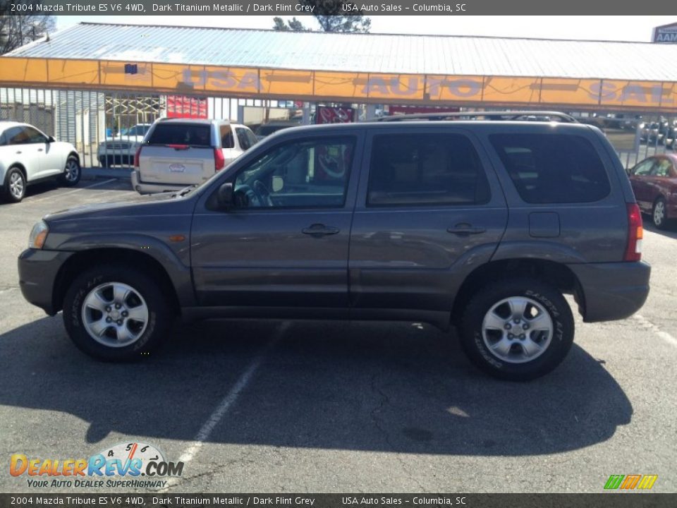 2004 Mazda Tribute ES V6 4WD Dark Titanium Metallic / Dark Flint Grey Photo #10