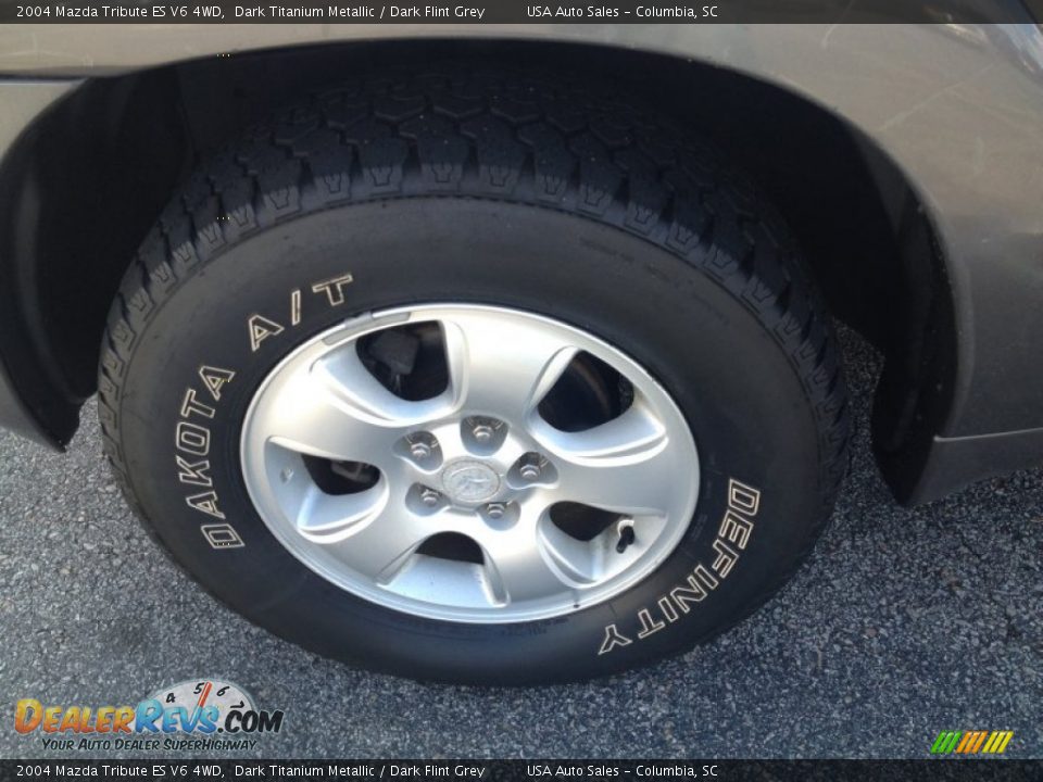 2004 Mazda Tribute ES V6 4WD Dark Titanium Metallic / Dark Flint Grey Photo #12
