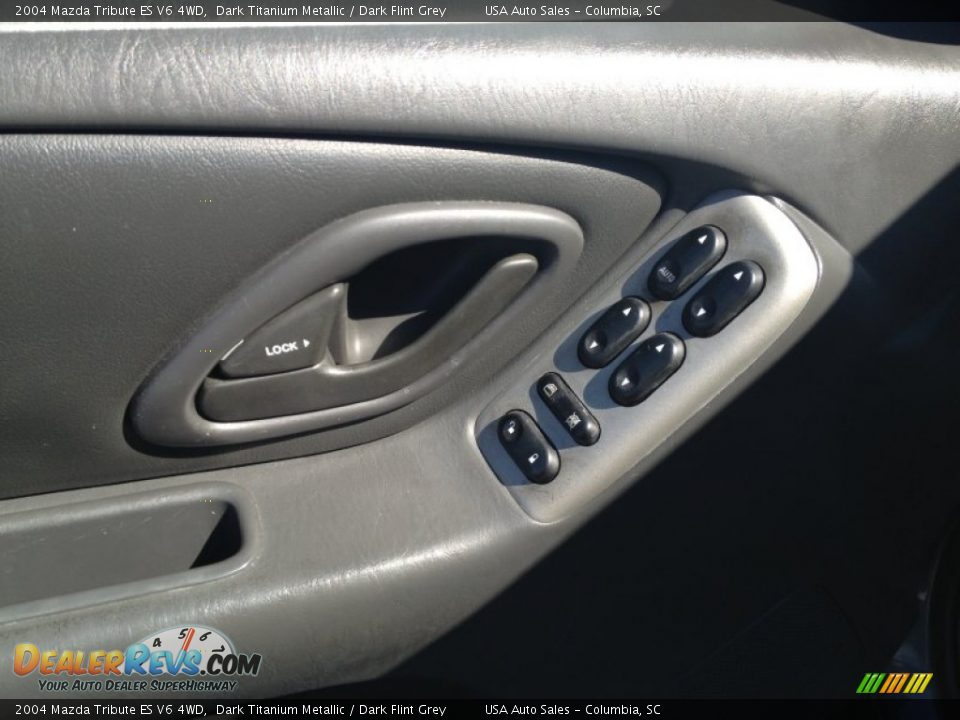 2004 Mazda Tribute ES V6 4WD Dark Titanium Metallic / Dark Flint Grey Photo #14