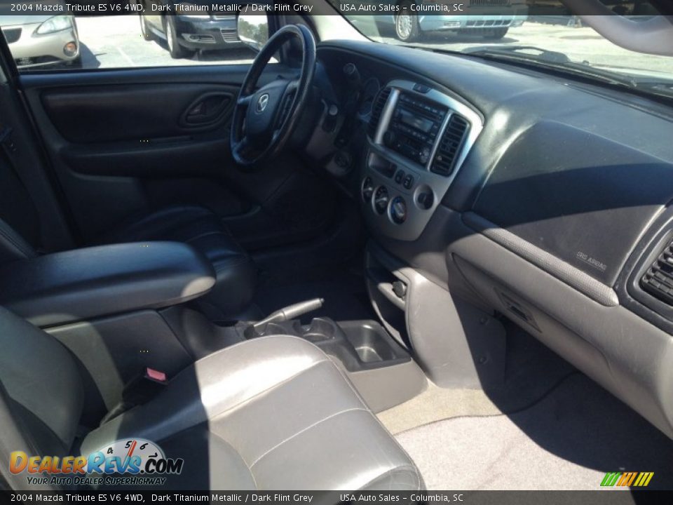 2004 Mazda Tribute ES V6 4WD Dark Titanium Metallic / Dark Flint Grey Photo #22