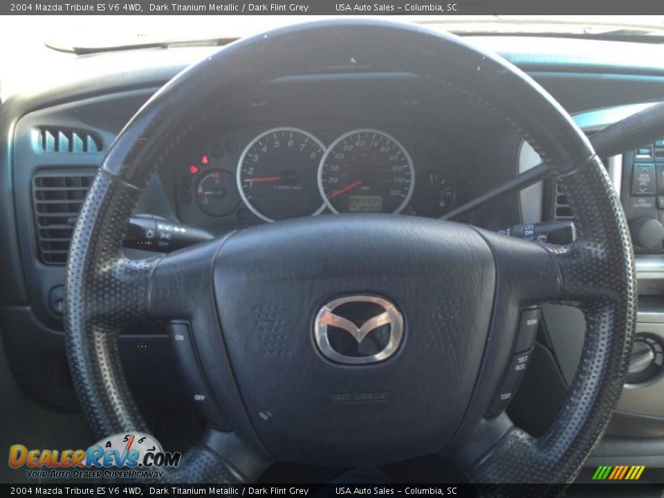2004 Mazda Tribute ES V6 4WD Dark Titanium Metallic / Dark Flint Grey Photo #25