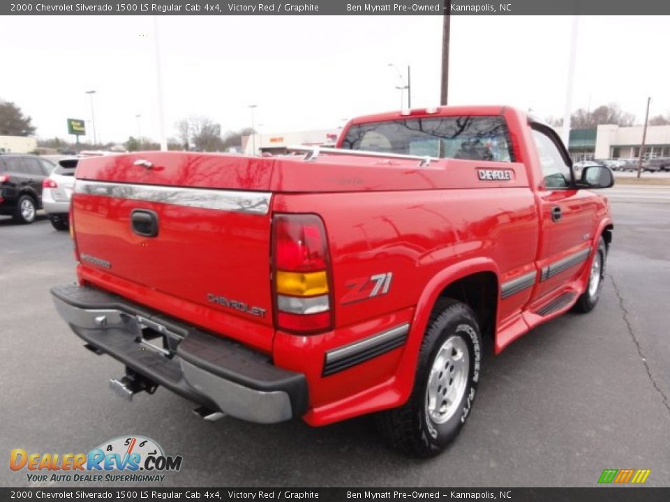 Victory Red 2000 Chevrolet Silverado 1500 LS Regular Cab 4x4 Photo #5