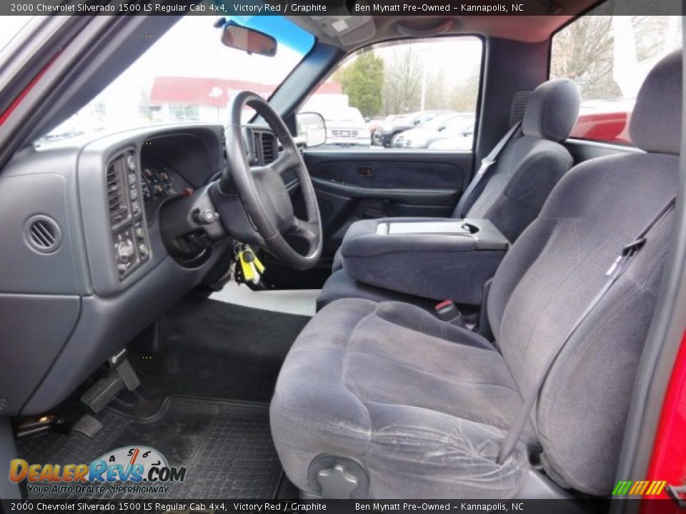 Front Seat of 2000 Chevrolet Silverado 1500 LS Regular Cab 4x4 Photo #10