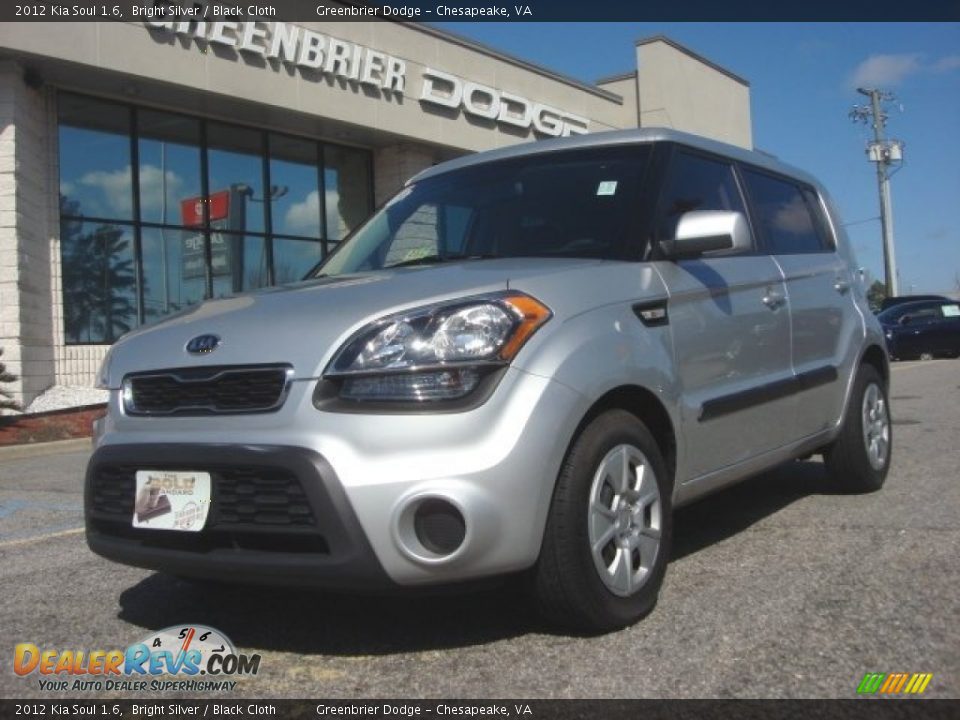 2012 Kia Soul 1.6 Bright Silver / Black Cloth Photo #1