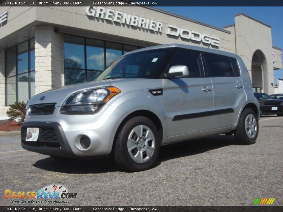 2012 Kia Soul 1.6 Bright Silver / Black Cloth Photo #2