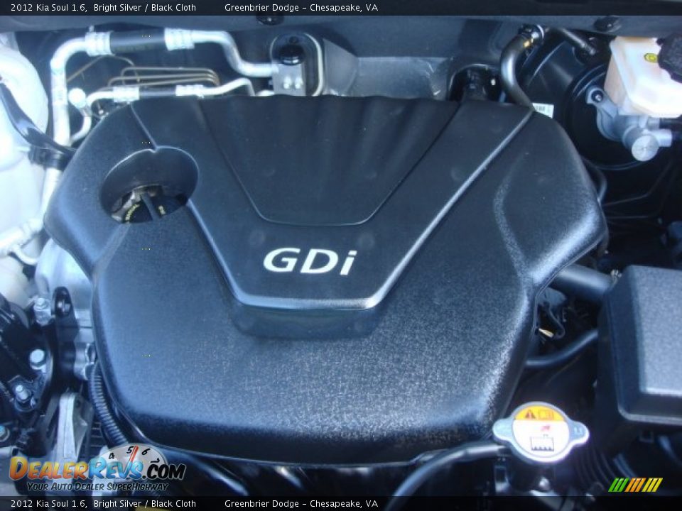 2012 Kia Soul 1.6 Bright Silver / Black Cloth Photo #22