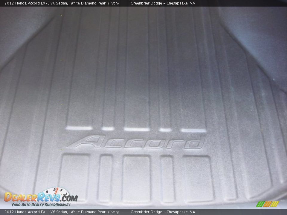 2012 Honda Accord EX-L V6 Sedan White Diamond Pearl / Ivory Photo #12