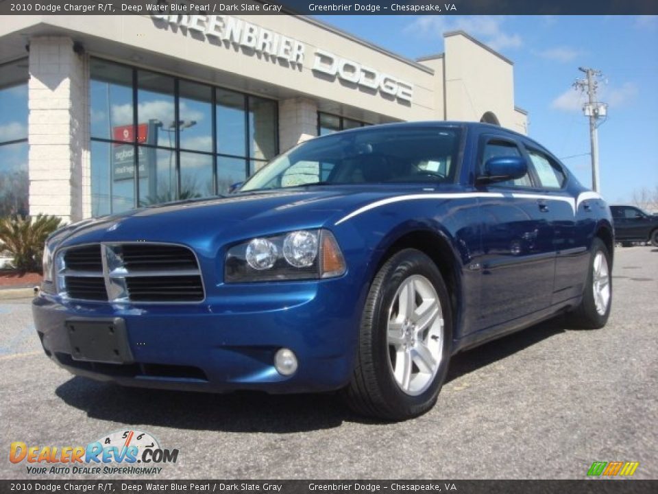 2010 Dodge Charger R/T Deep Water Blue Pearl / Dark Slate Gray Photo #1