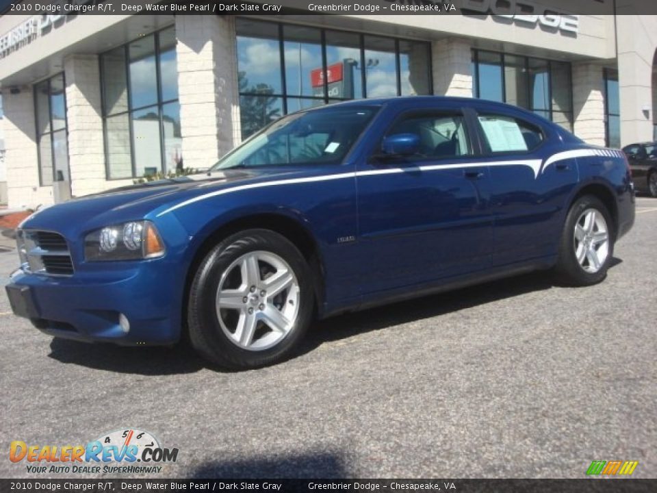 Deep Water Blue Pearl 2010 Dodge Charger R/T Photo #2