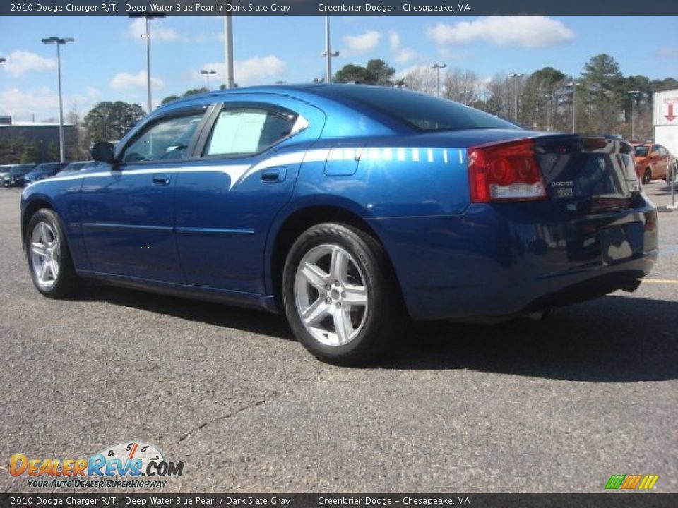 2010 Dodge Charger R/T Deep Water Blue Pearl / Dark Slate Gray Photo #3