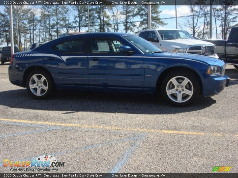 2010 Dodge Charger R/T Deep Water Blue Pearl / Dark Slate Gray Photo #5