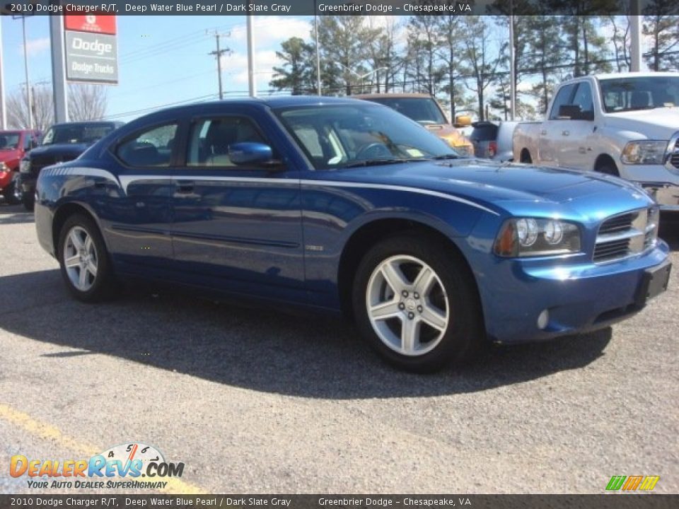 2010 Dodge Charger R/T Deep Water Blue Pearl / Dark Slate Gray Photo #6