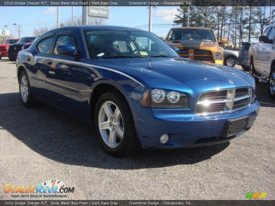 2010 Dodge Charger R/T Deep Water Blue Pearl / Dark Slate Gray Photo #7