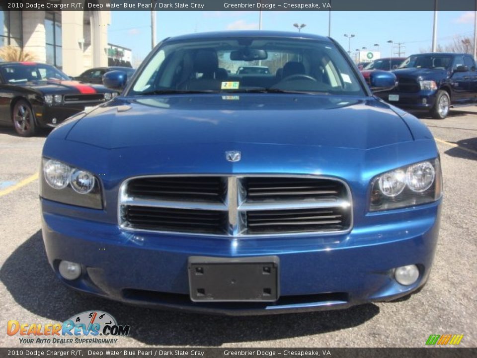 Deep Water Blue Pearl 2010 Dodge Charger R/T Photo #8