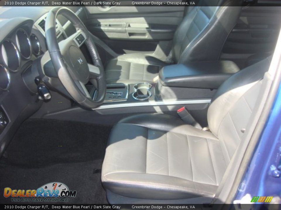 2010 Dodge Charger R/T Deep Water Blue Pearl / Dark Slate Gray Photo #9