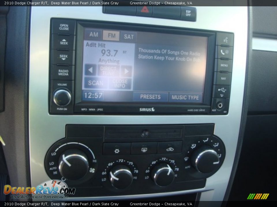 2010 Dodge Charger R/T Deep Water Blue Pearl / Dark Slate Gray Photo #17