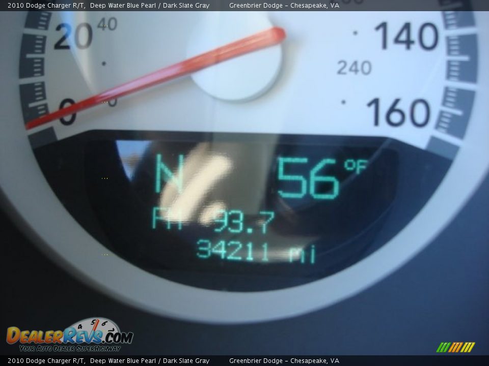 2010 Dodge Charger R/T Deep Water Blue Pearl / Dark Slate Gray Photo #21