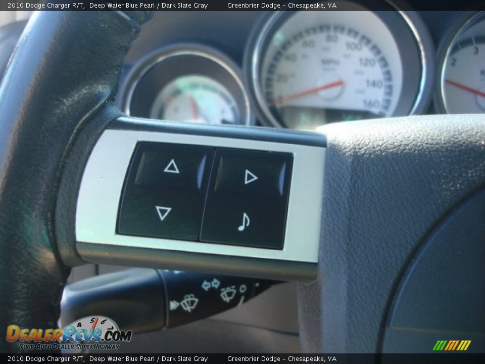 2010 Dodge Charger R/T Deep Water Blue Pearl / Dark Slate Gray Photo #22