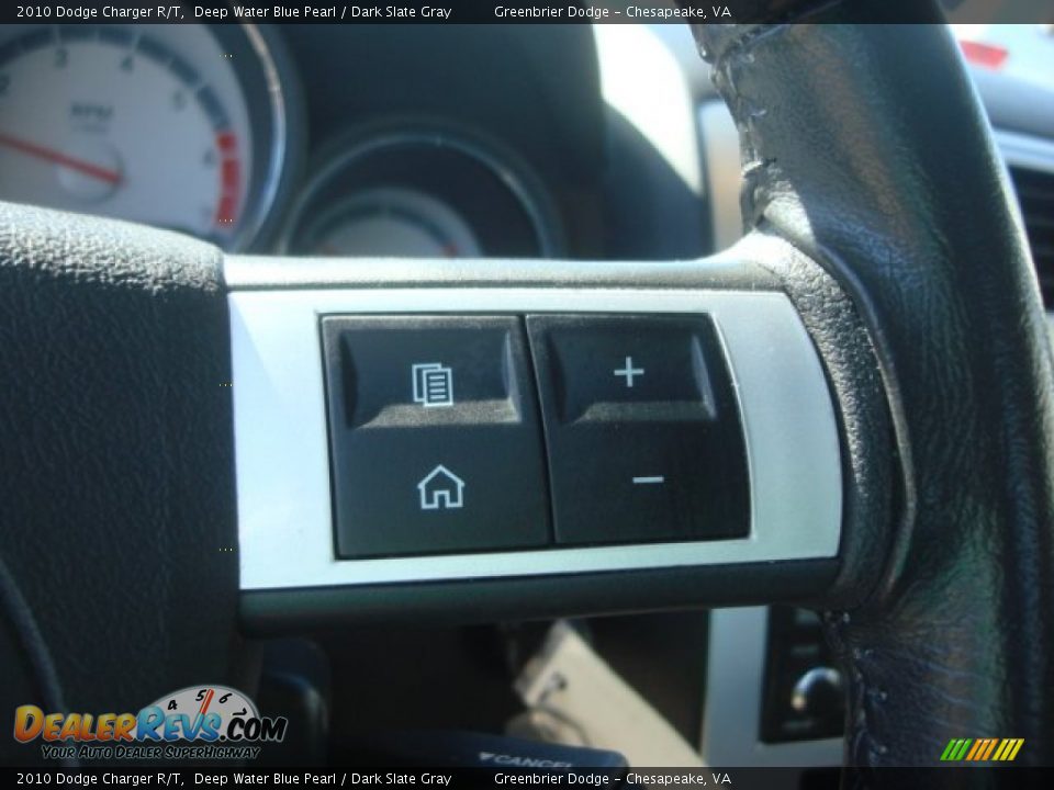 2010 Dodge Charger R/T Deep Water Blue Pearl / Dark Slate Gray Photo #23