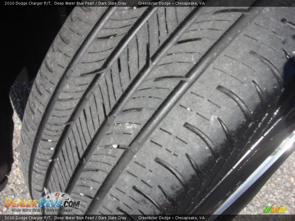 2010 Dodge Charger R/T Deep Water Blue Pearl / Dark Slate Gray Photo #25
