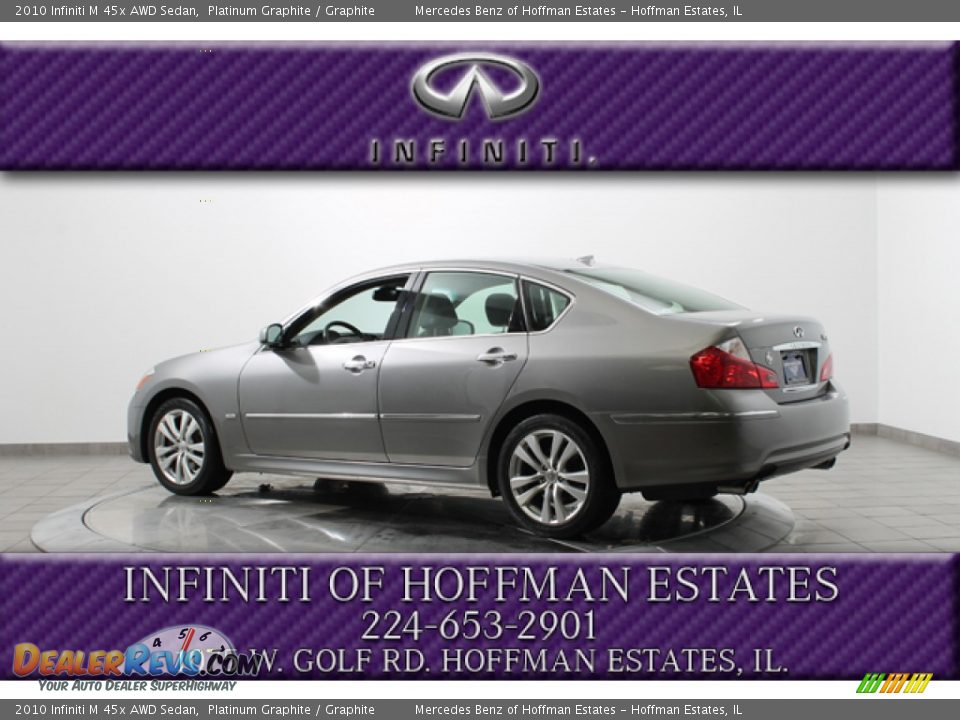 2010 Infiniti M 45x AWD Sedan Platinum Graphite / Graphite Photo #5