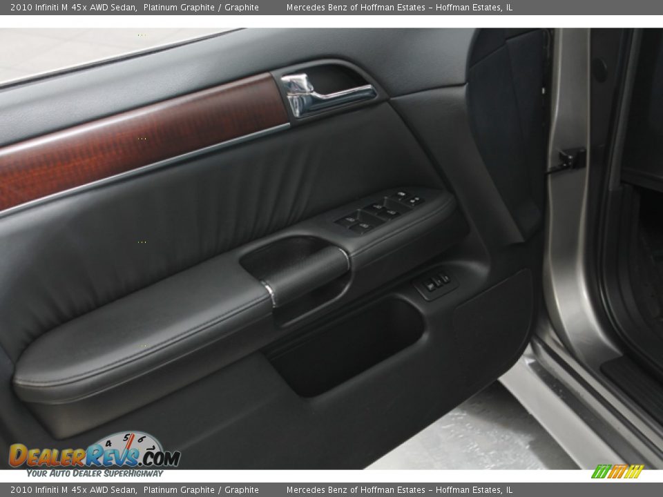 2010 Infiniti M 45x AWD Sedan Platinum Graphite / Graphite Photo #17