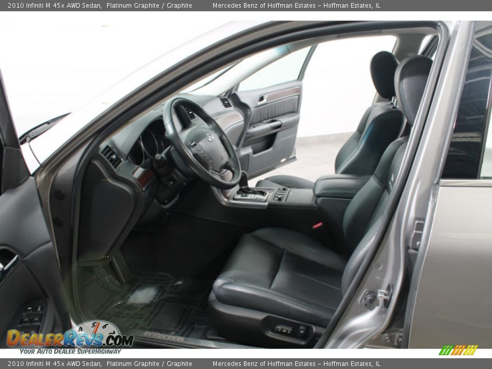 Graphite Interior - 2010 Infiniti M 45x AWD Sedan Photo #18