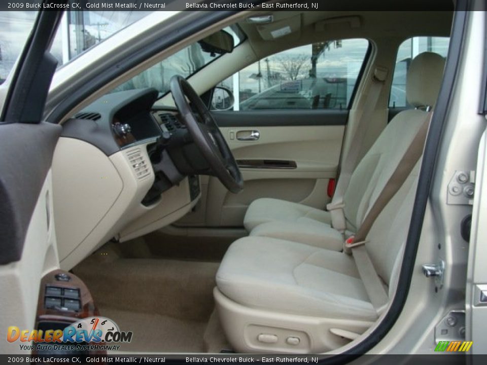 Front Seat of 2009 Buick LaCrosse CX Photo #7
