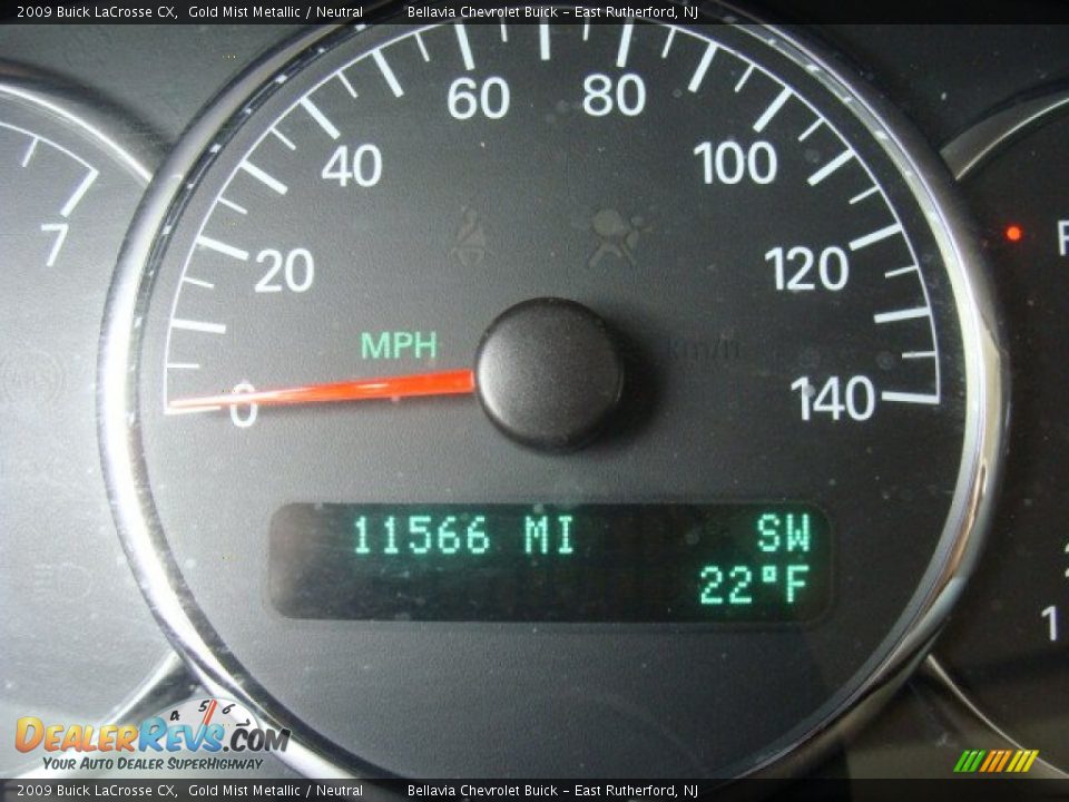 2009 Buick LaCrosse CX Gold Mist Metallic / Neutral Photo #10