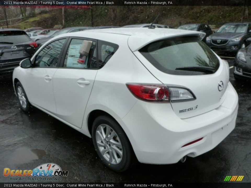 2013 Mazda MAZDA3 i Touring 5 Door Crystal White Pearl Mica / Black Photo #3