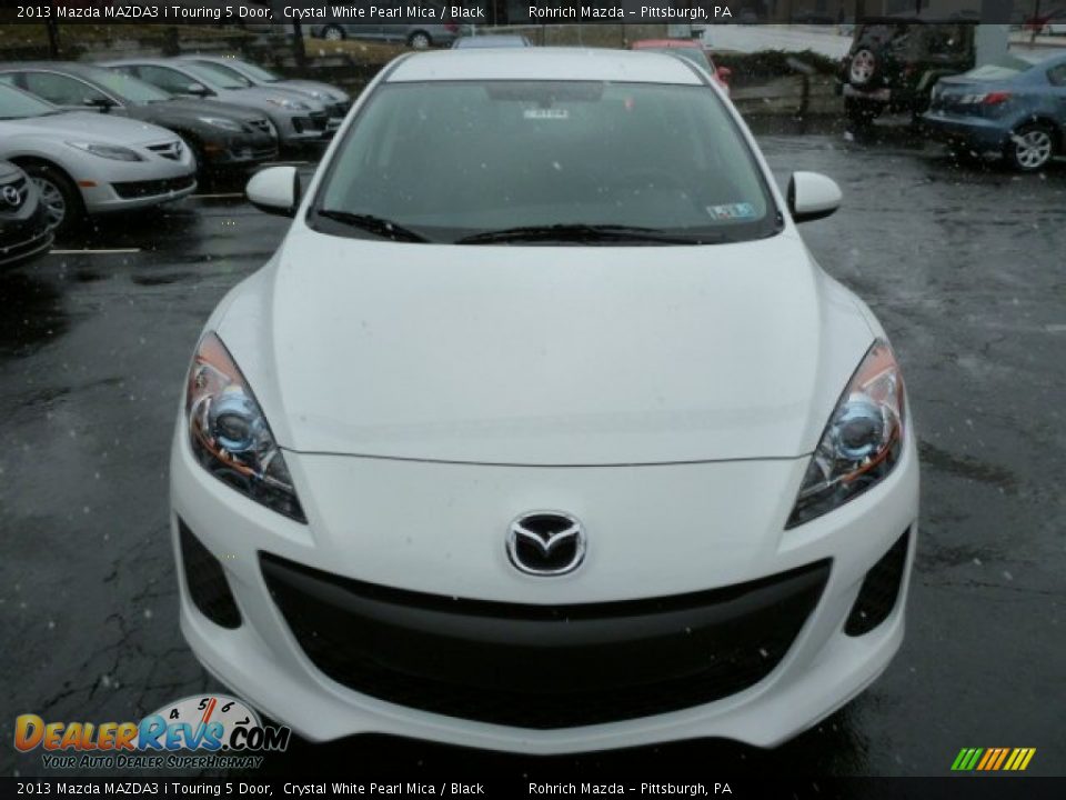 2013 Mazda MAZDA3 i Touring 5 Door Crystal White Pearl Mica / Black Photo #8