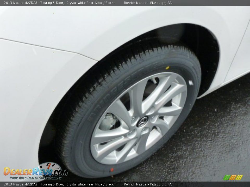 2013 Mazda MAZDA3 i Touring 5 Door Crystal White Pearl Mica / Black Photo #9