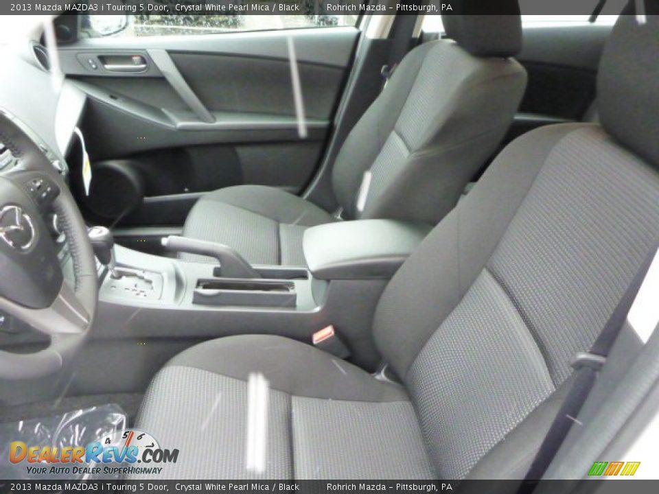 2013 Mazda MAZDA3 i Touring 5 Door Crystal White Pearl Mica / Black Photo #10